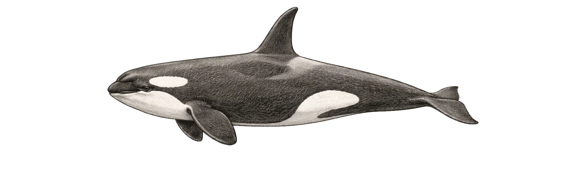 Die Wale von Nordnorwegen - Orca Zeichnung - (c) My Travel Island